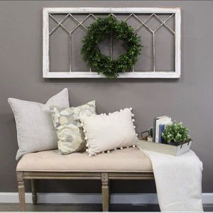 Distressed Window Panel Wall Decor
